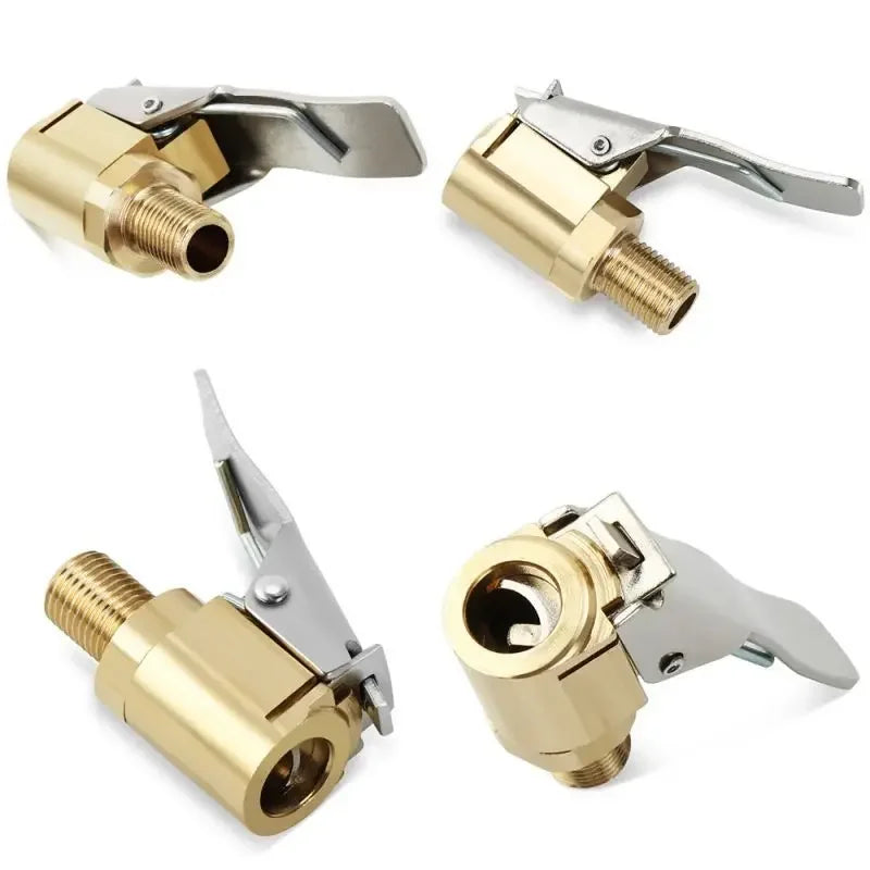 Brass Seal-Lock Air Chuck | Anti-Leak Tire Inflator Connector Tire Inflator Chuck QXL
