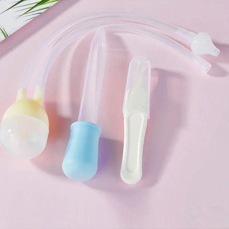 Baby Nasal Aspirator Set – Nose Cleaner, Tweezer & Dropper Baby Nasal Aspirator QXL