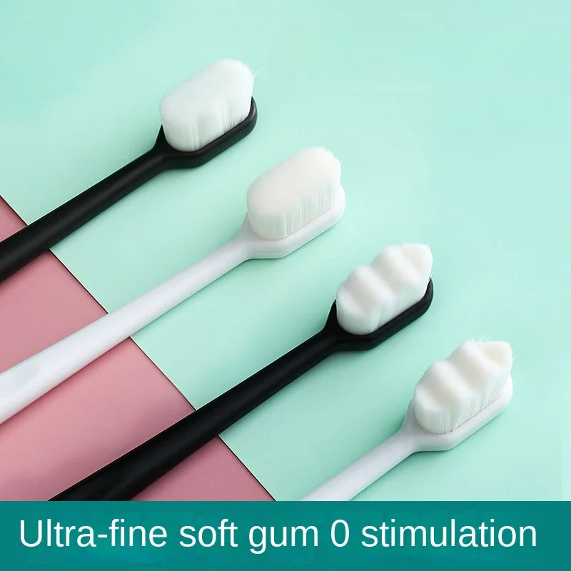 Ultra-Fine Soft Bristle Adult Toothbrush | Deep Clean Soft Bristle Toothbrush QXL
