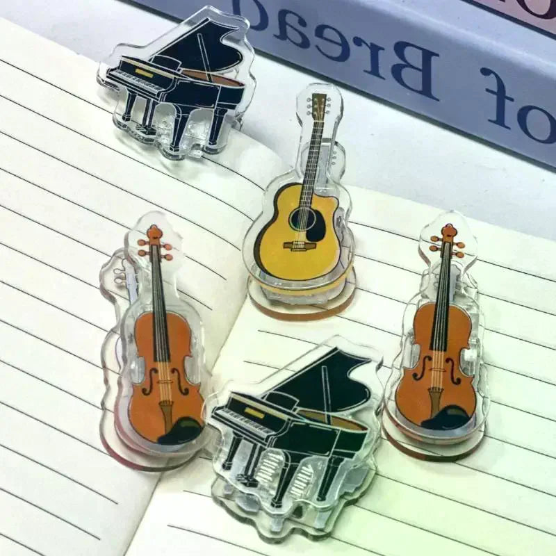 5-Pack Music Page Holder Clips | Piano & Guitar Book Marker Page Holder Clips QXL