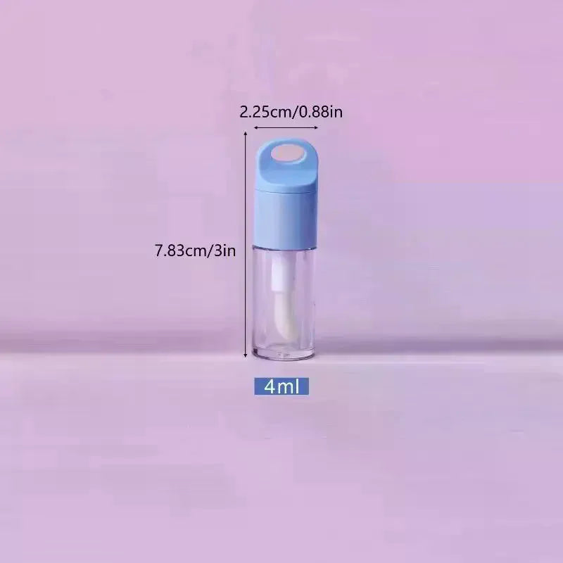 4ml Empty Lip Gloss Tube with Big Brush Wand | Refillable DIY Lip Gloss Tube QXL