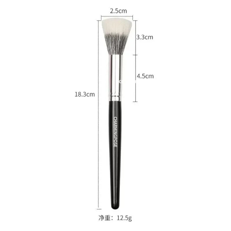 Stippling Foundation Brush – Duo Fiber Flat Top Makeup Brush Foundation Makeup Brush QXL