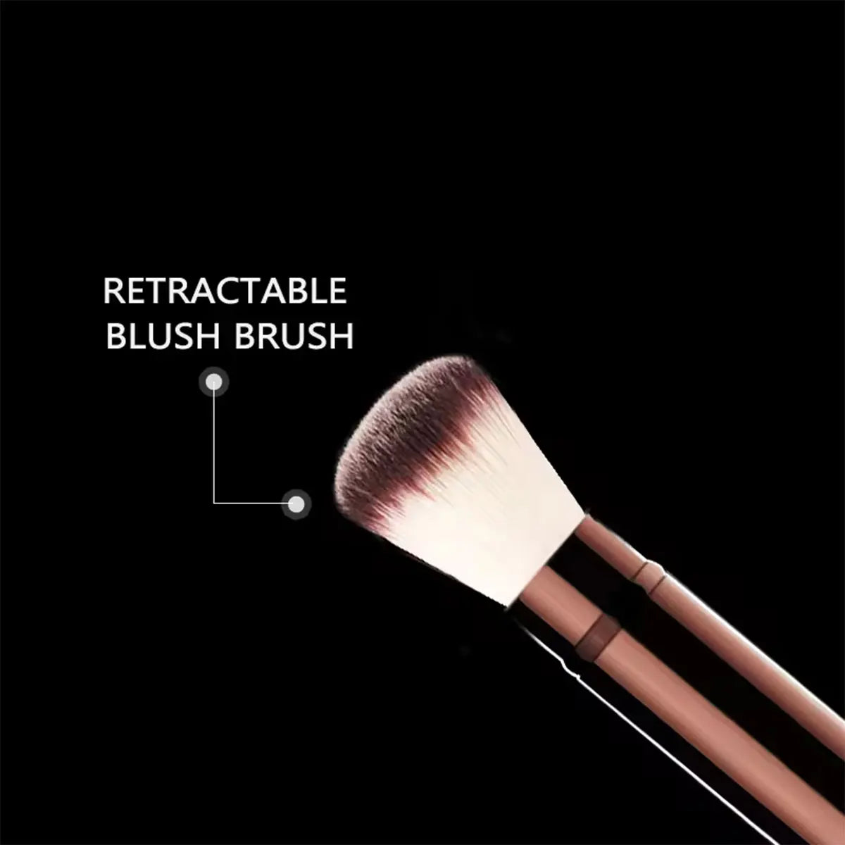 Retractable Kabuki Brush No.23 | Soft Fiber Foundation Brush Kabuki Makeup Brush QXL