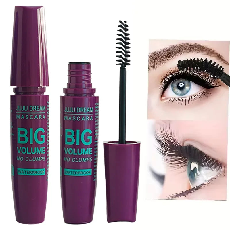 JUJU Dream 4D Black Waterproof Fiber Mascara – Volume & Length Fiber Mascara QXL