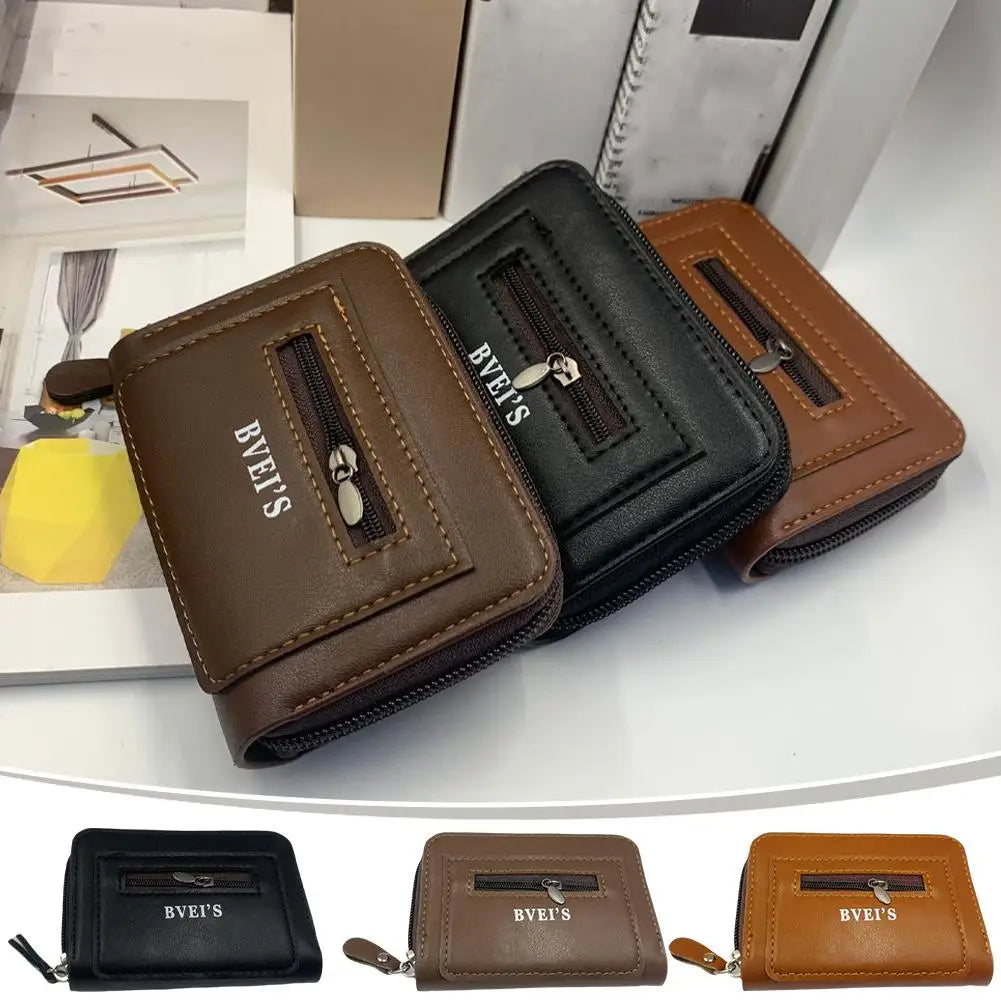 Anti-Theft Card Holder Wallet | Multi-Pocket Slim Coin Purse Card Holder Wallet QXL