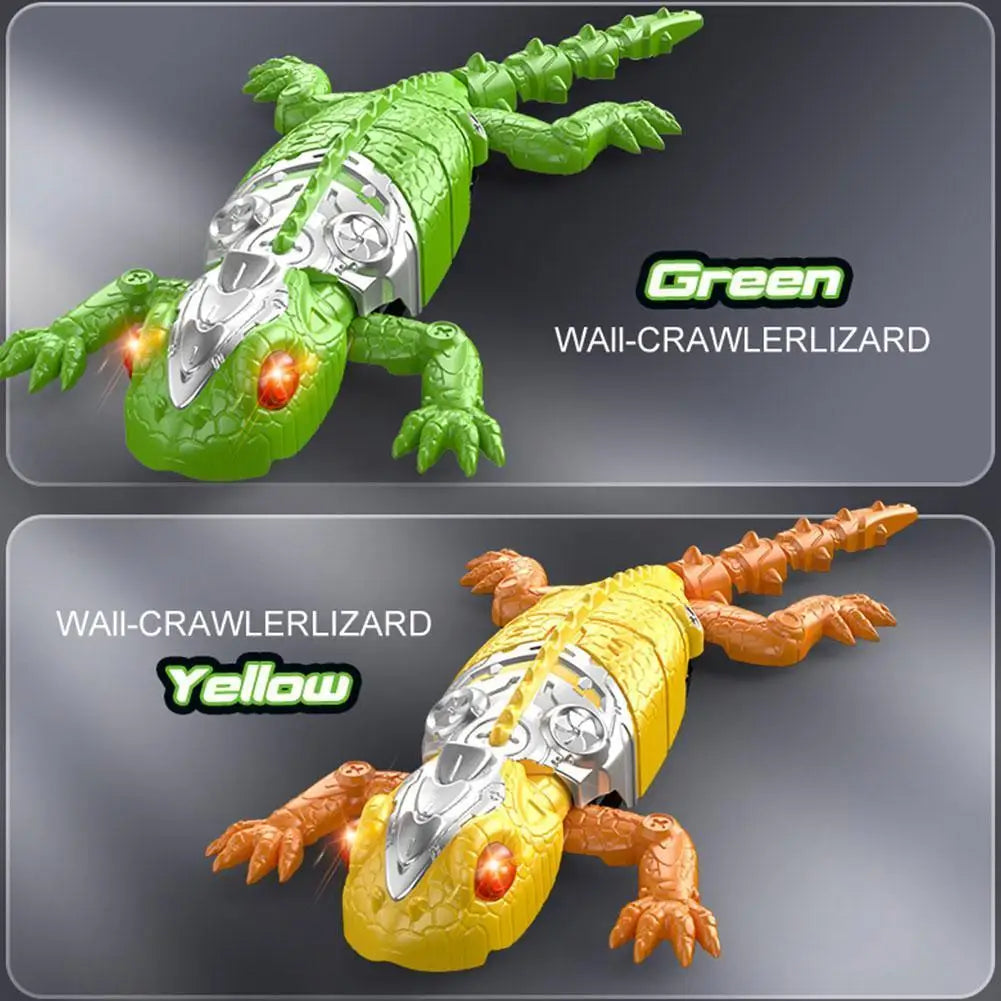 Wall Climbing RC Gecko Toy | LED Eyes & 360° Rotation RC Wall Climbing Toy QXL