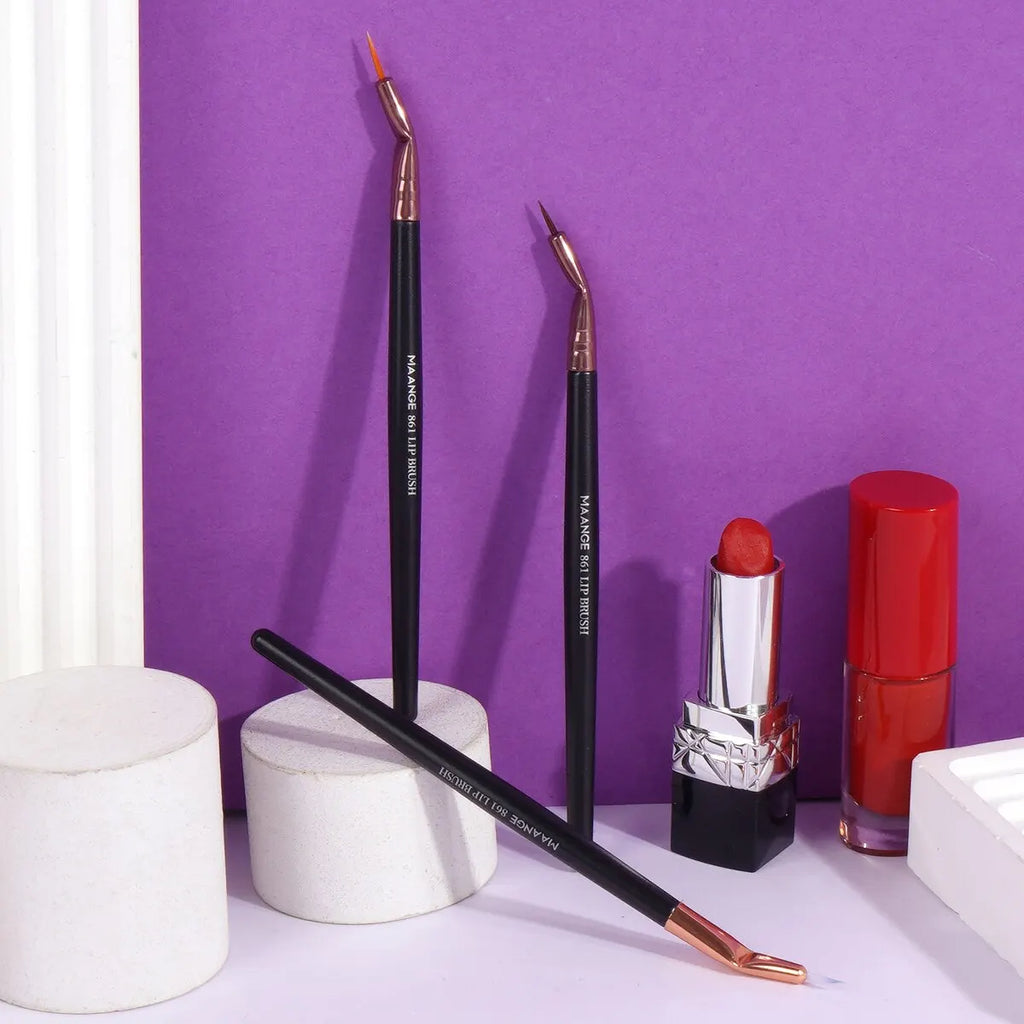 MAANGE 3-Piece Precision Eyeliner Brush Set – Angled & Flat Eyeliner Brush Set QXL