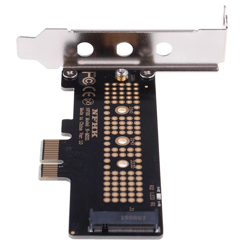 NVMe M.2 NGFF SSD to PCIe x1 Adapter Card with Bracket SSD Adapter Card QXL
