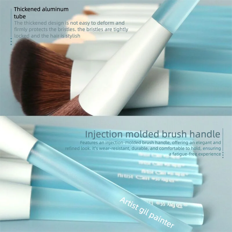 10-Piece Synthetic Makeup Brush Set for Beginners Makeup Brush Set QXL
