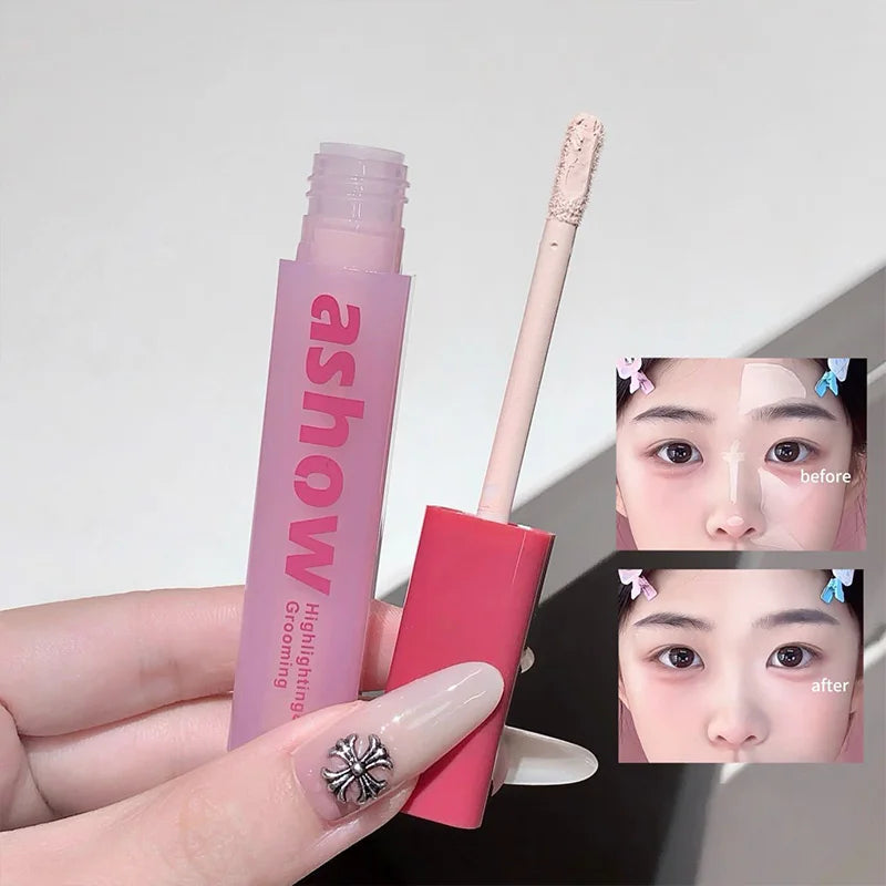 Kakashow Liquid Concealer | Lightweight Natural Brightening Finish Liquid Concealer QXL