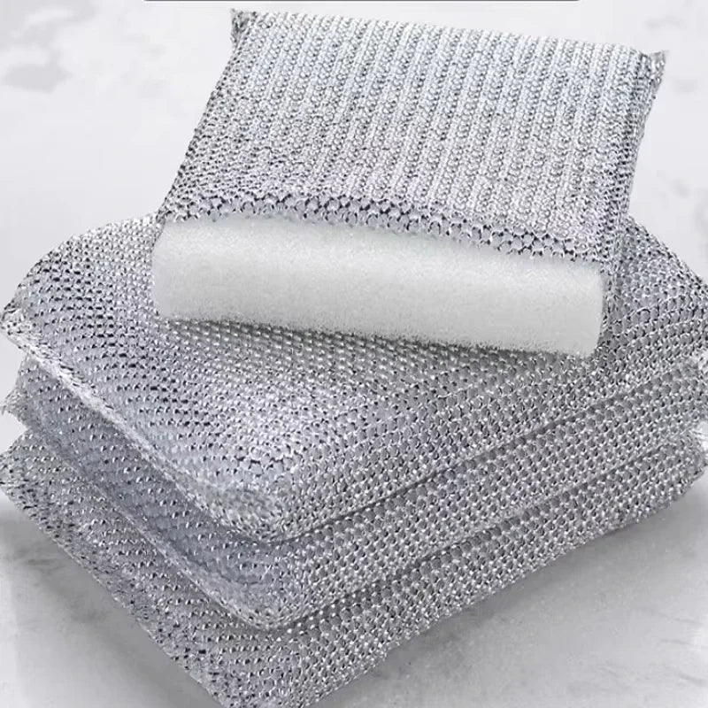 Scratch-Free Kitchen Dishwashing Sponge Wipes | 4/8-Pack Dishwashing Sponge QXL