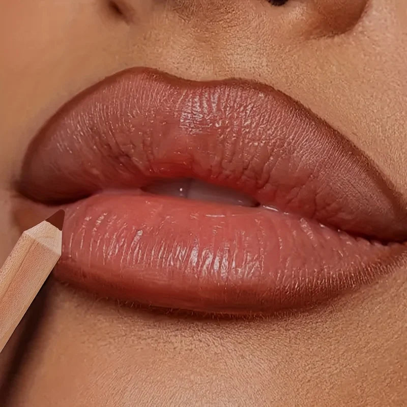 Matte Lip Liner Pencil – Long-Lasting Natural Finish, Light Beige Lip Liner Pencil QXL