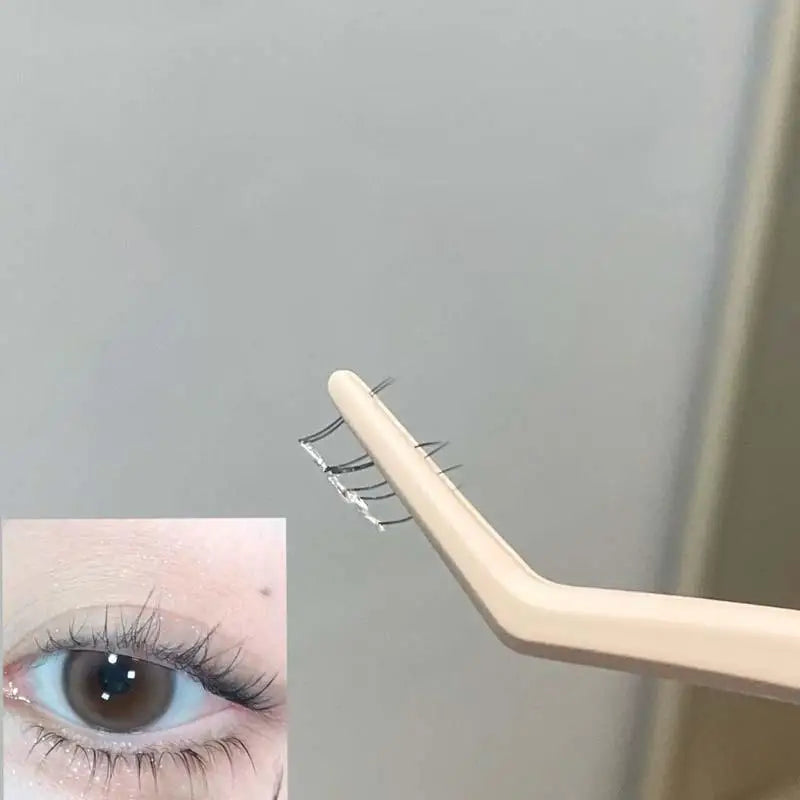 Anti-Stick Curved Eyelash Tweezers | Stainless Steel Lash Tool Eyelash Tweezers QXL