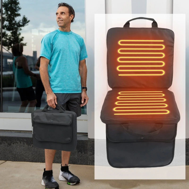 USB Heated Seat Cushion | 5-Level Temp, Timer, Portable Heated Seat Cushion QXL