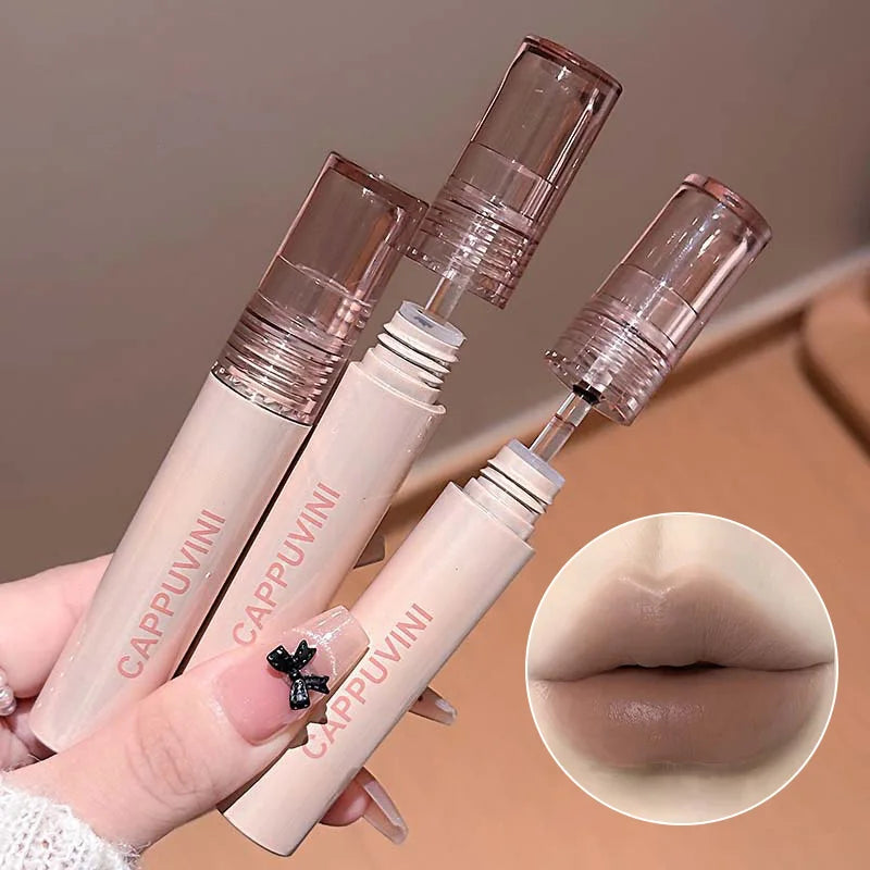 Cappuvini Natural Tear Lip Glaze | Moisturizing Long-Lasting Lip Gloss QXL