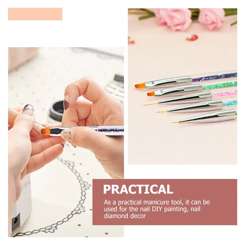 8-Piece Nail Art Pen & Dotting Tool Set | DIY Manicure Nail Art Pen Set QXL