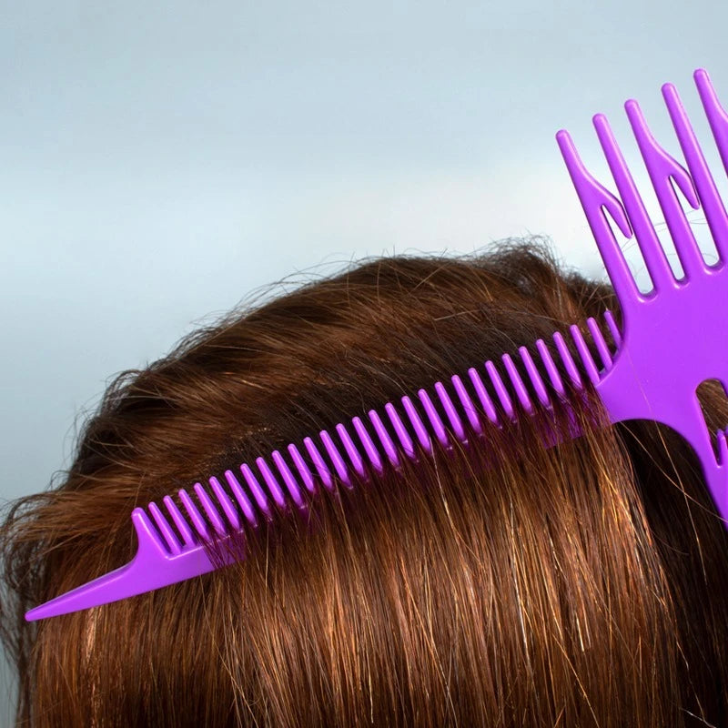Fish Bone Hair Dyeing Highlight Comb | Barber Styling Tool Hair Dyeing Comb QXL