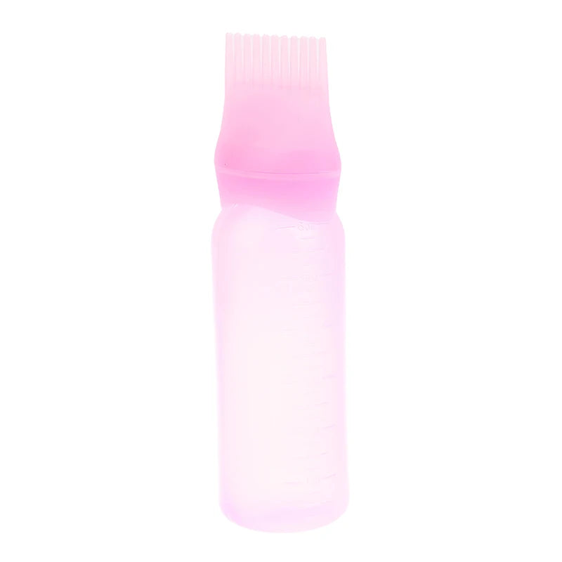 120ml Hair Dye Applicator Bottle with Comb | Salon Tool Hair Dye Applicator QXL Pink