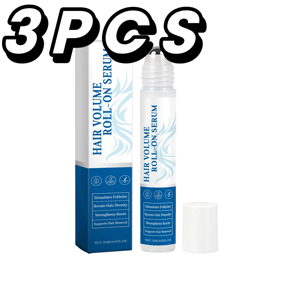 HOEGOA Rosemary Oil Roll-On Hair Serum 25ml | Scalp Care Hair Scalp Serum QXL 3PCS