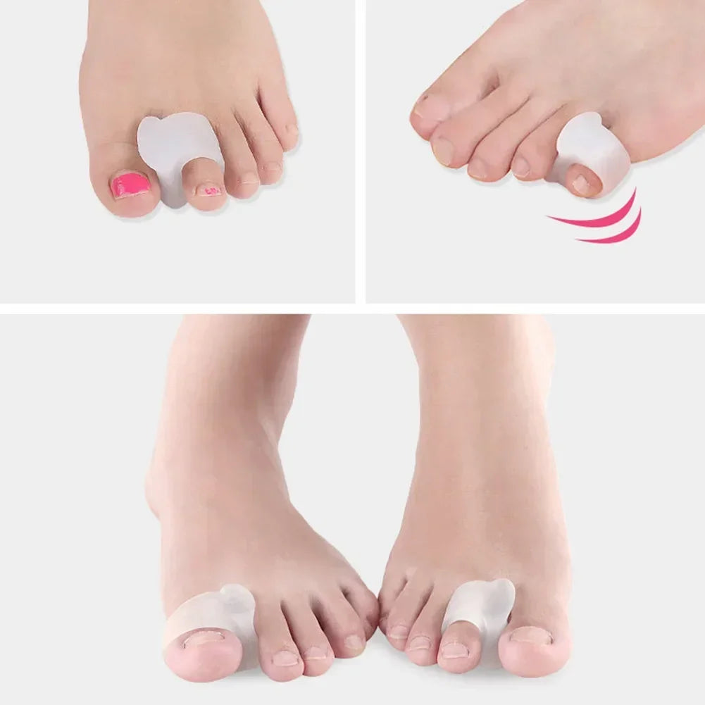Silicone Toe Separator Correction Rings | 2-Pack Foot Care Toe Separator Rings QXL
