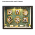 Mini Museum Silhouette Memory Box | Gold Frame Photo Display Memory Display Box QXL B