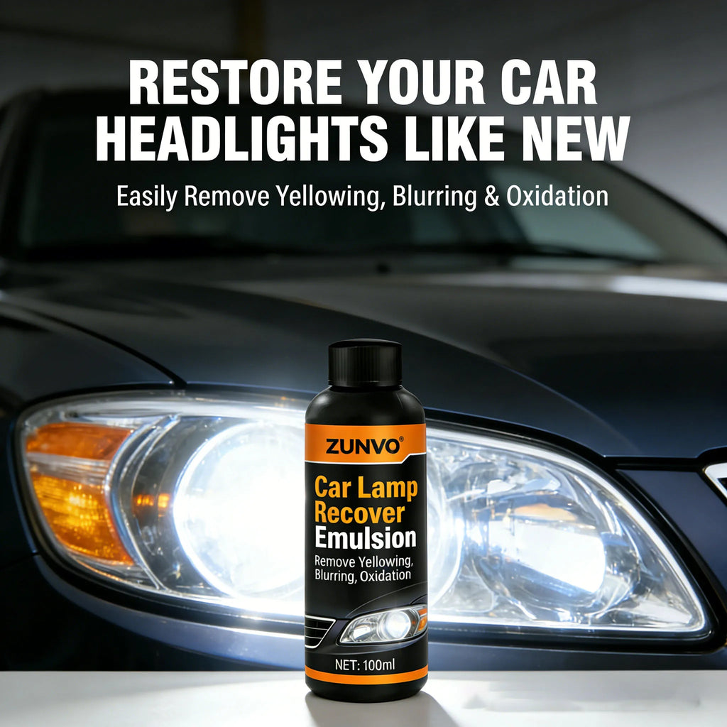 Car Headlight Restoration Emulsion | Remove Yellowing & Oxidation Headlight Restorer QXL