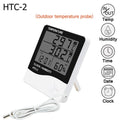 LCD Hygrometer Thermometer HTC-1 HTC-2 | Digital Weather Station Hygrometer Thermometer QXL HTC-2