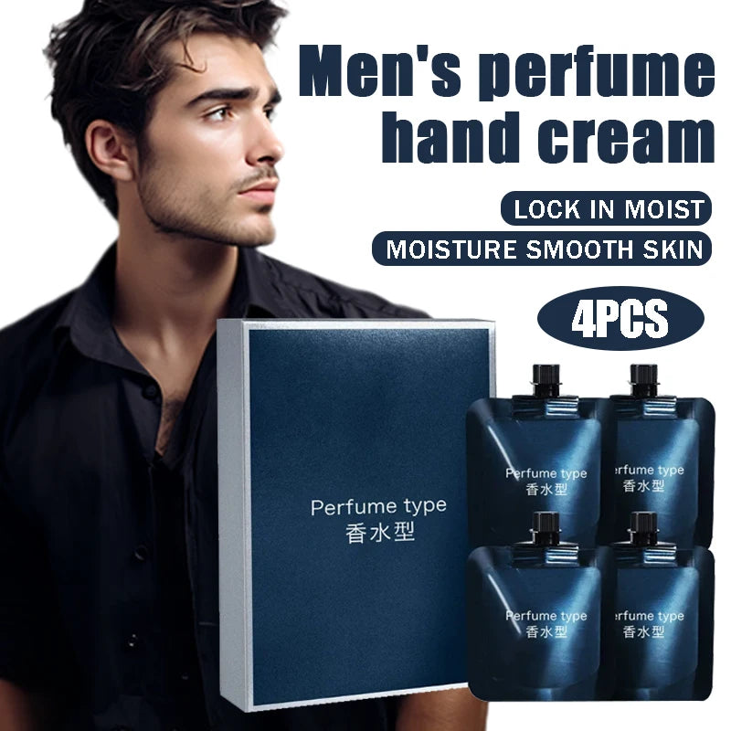 4-Pack Men's Moisturizing Perfume Hand Cream | Dry Skin Care Men's Hand Cream QXL
