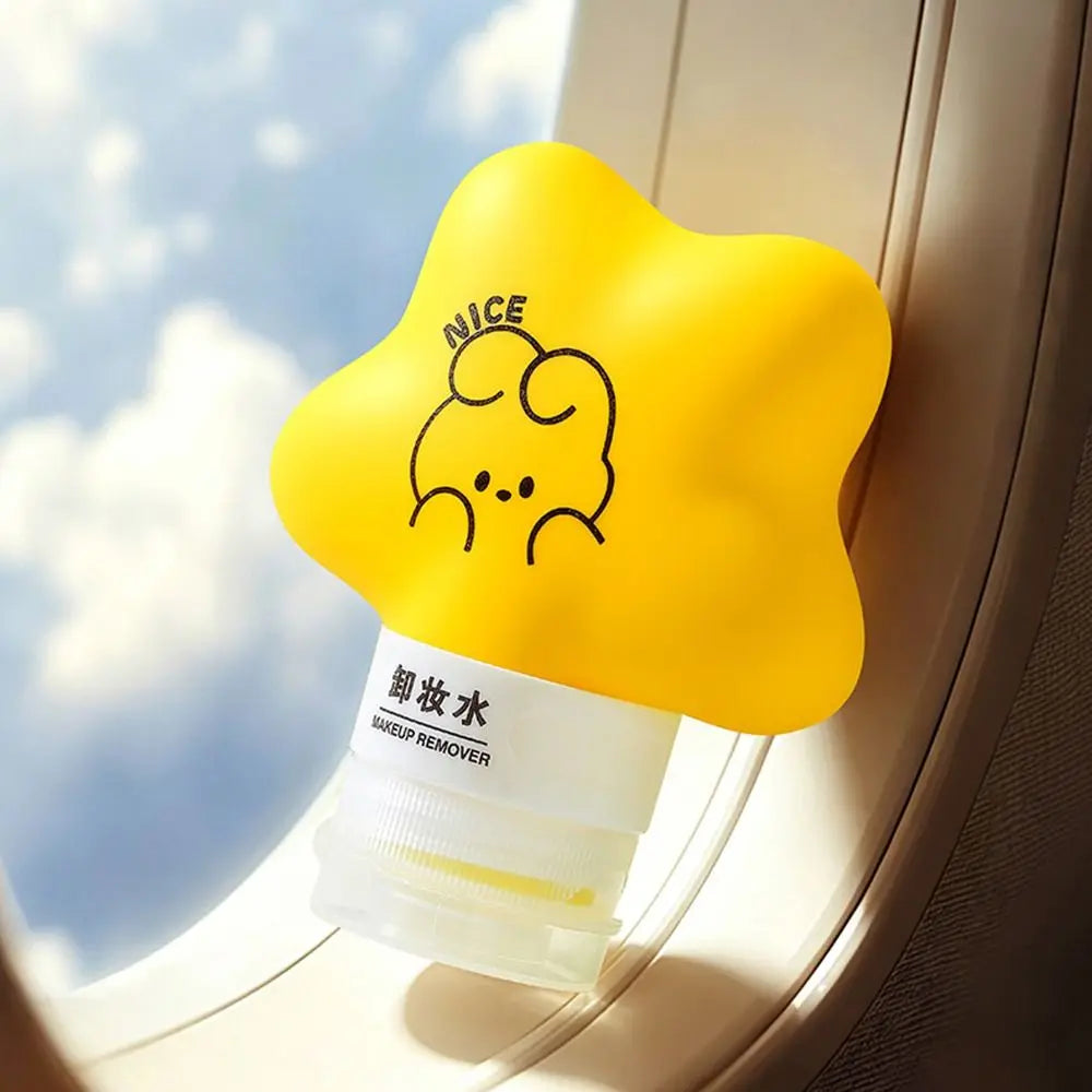 Star Silicone Travel Bottle | Leakproof Refillable 22mm Dispenser Travel Bottle QXL