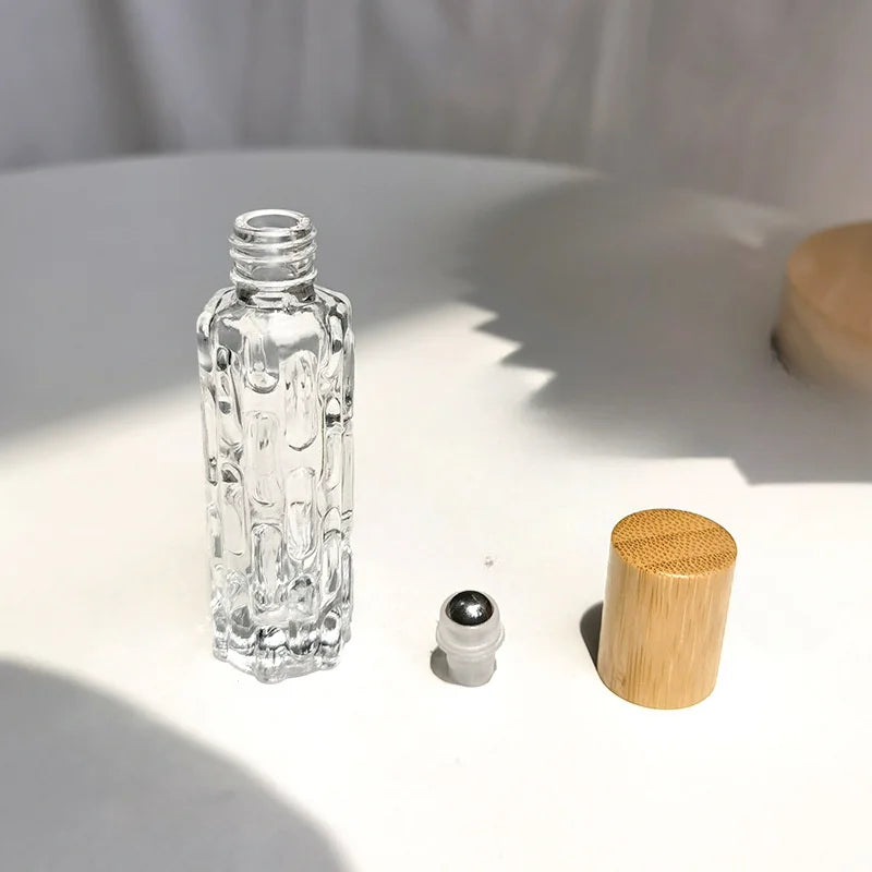 10ml Glass Roll-On Bottle | Essential Oil & Perfume Refill Vial Roll-On Bottle QXL