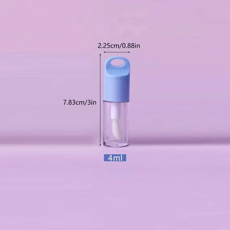 4ml Empty Lip Gloss Tube | Transparent Round Wand Container Lip Gloss Container QXL