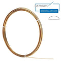 Half Round Yellow Brass Wire 18 Gauge | Jewelry Craft Wire Jewelry Craft Wire QXL AECH04-04188