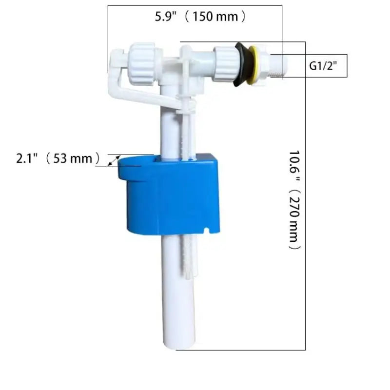 G1/2" High Pressure Side Inlet Toilet Cistern Filling Valve Cistern Filling Valve QXL