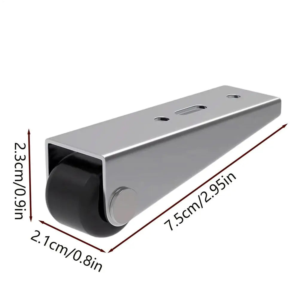Sliding Door Rollers | Anti-Sag Track Wheels for Closet Wardrobe Sliding Door Roller QXL Silver