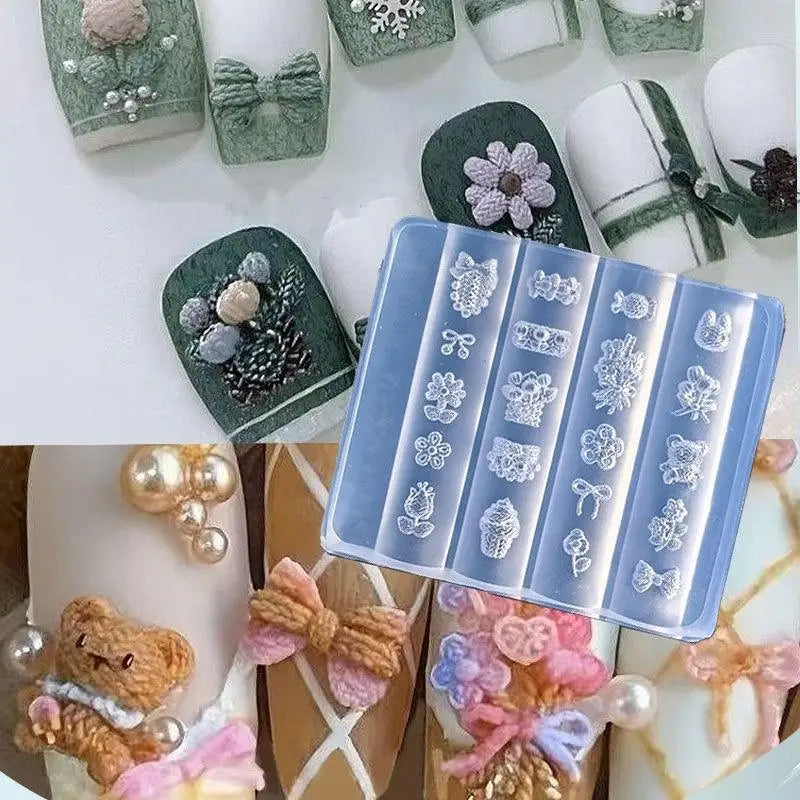 3D Silicone Nail Art Mold | Fruit, Flower & Fairy Charms DIY Silicone Nail Mold QXL