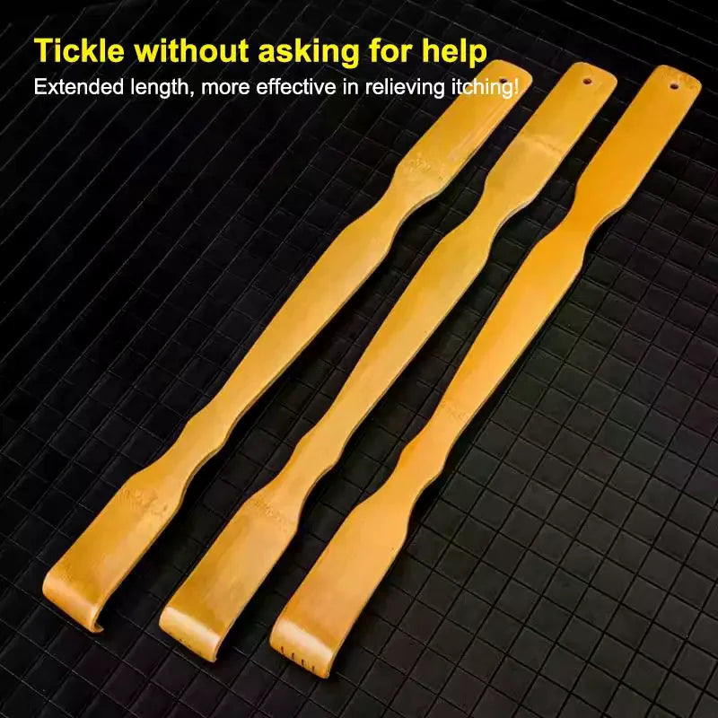 Bamboo Back Scratcher & Massage Roller | Long Stick 2/5 Pack Back Scratcher Massager QXL
