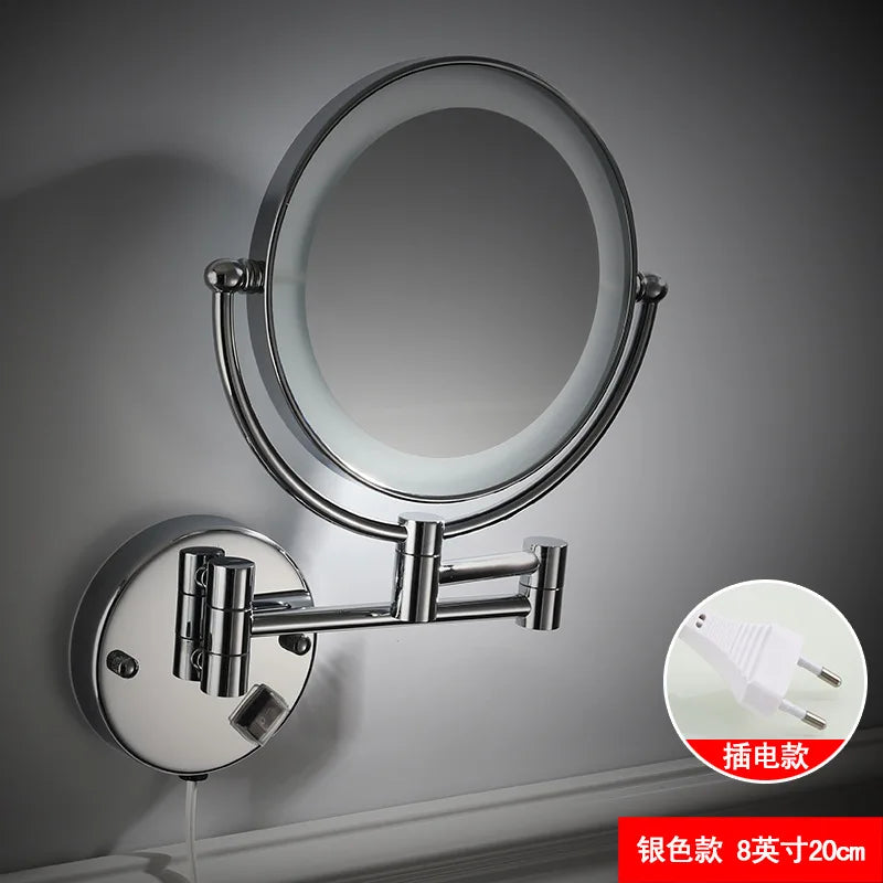 360° Wall-Mounted LED Vanity Mirror | 3x Magnifying Dimmable LED Vanity Mirror QXL Plug-in