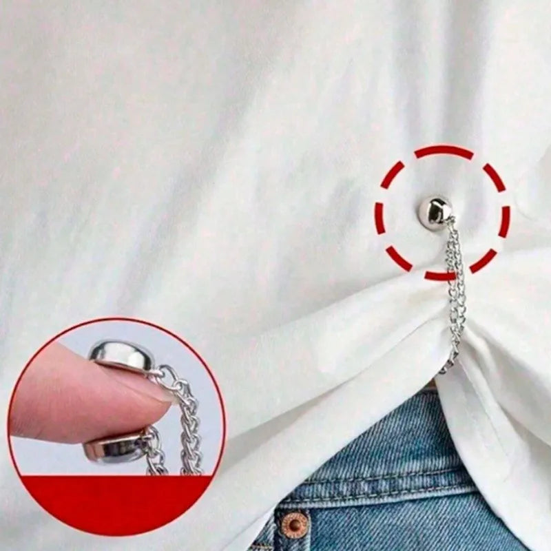 Adjustable Magnetic Pants & Cuff Clips | Detachable Hem Buckle Clothing Hem Clips QXL