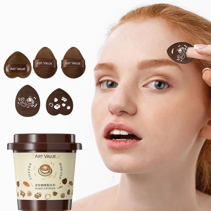 5-Pack Mini Finger Puff | Air Cushion Foundation Sponge Set Makeup Sponge Set QXL