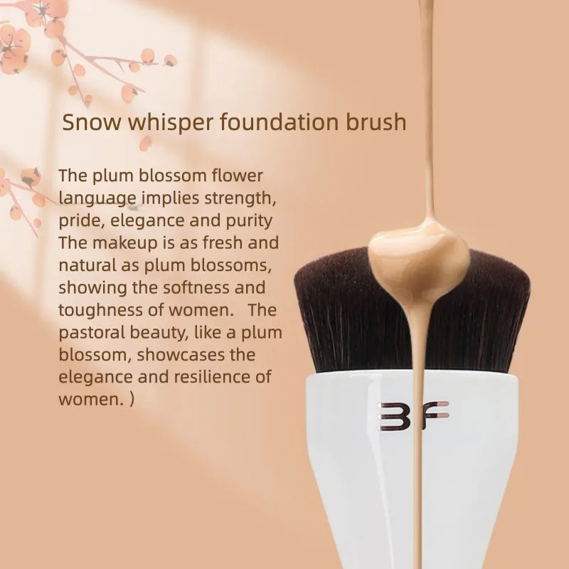 Flat Foundation Brush | Soft Synthetic Bristles, No Streaks Foundation Makeup Brush QXL