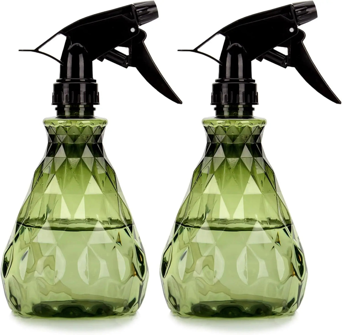 2-Pack 500ml Adjustable Mist & Stream Refillable Spray Bottles Refillable Spray Bottle QXL green 500ml