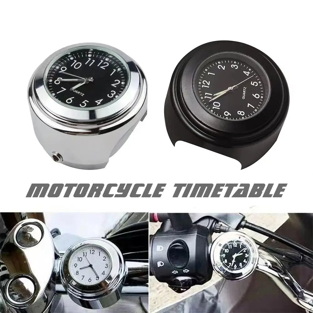Motorcycle Handlebar Clock | Waterproof Aluminum Watch Handlebar Clock QXL