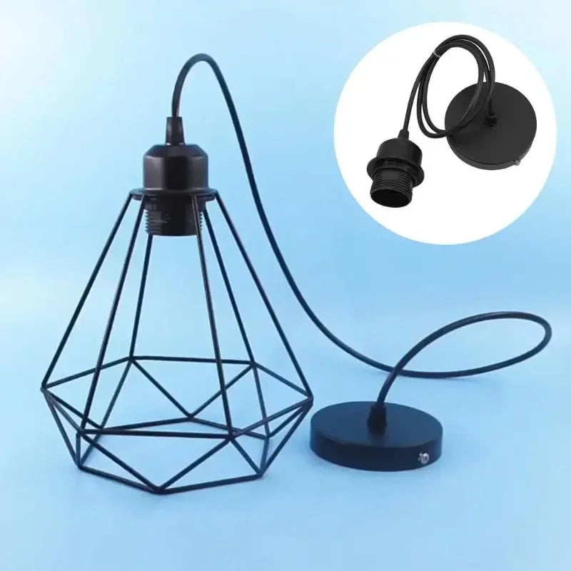 Vintage E27 Pendant Lamp Holder Socket with Hanging Wire Pendant Lamp Holder QXL