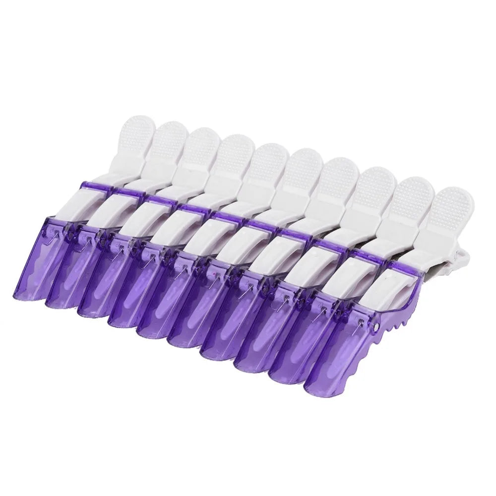 10-Pack Large Duckbill Hair Clips | ABS Salon Sectioning Clips Hair Sectioning Clips QXL