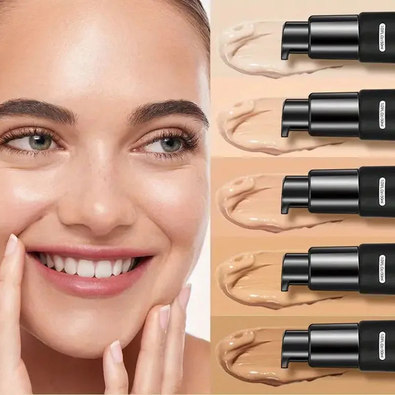 VERONNI 5-Shade Liquid Concealer & Foundation | Long-Lasting Liquid Concealer Foundation QXL