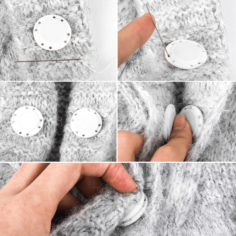 Invisible Magnetic Snap Buttons for Sewing | Concealed Clasp Magnetic Sewing Button QXL