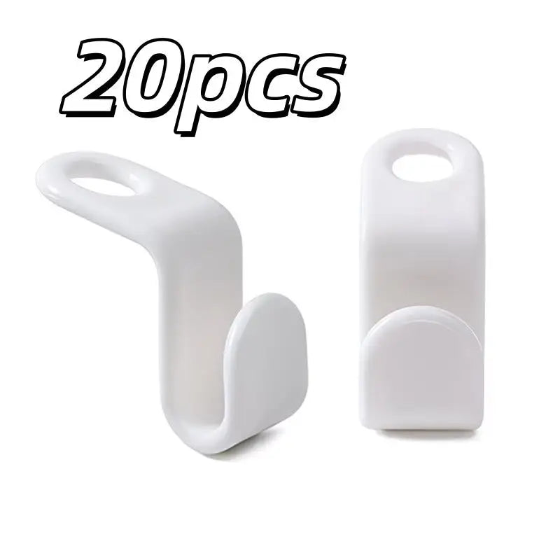 20-Pack Hanger Connector Hooks | Space-Saving Closet Organizer Hanger Connector Hooks QXL 20pcs
