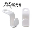 20-Pack Hanger Connector Hooks | Space-Saving Closet Organizer Hanger Connector Hooks QXL 20pcs