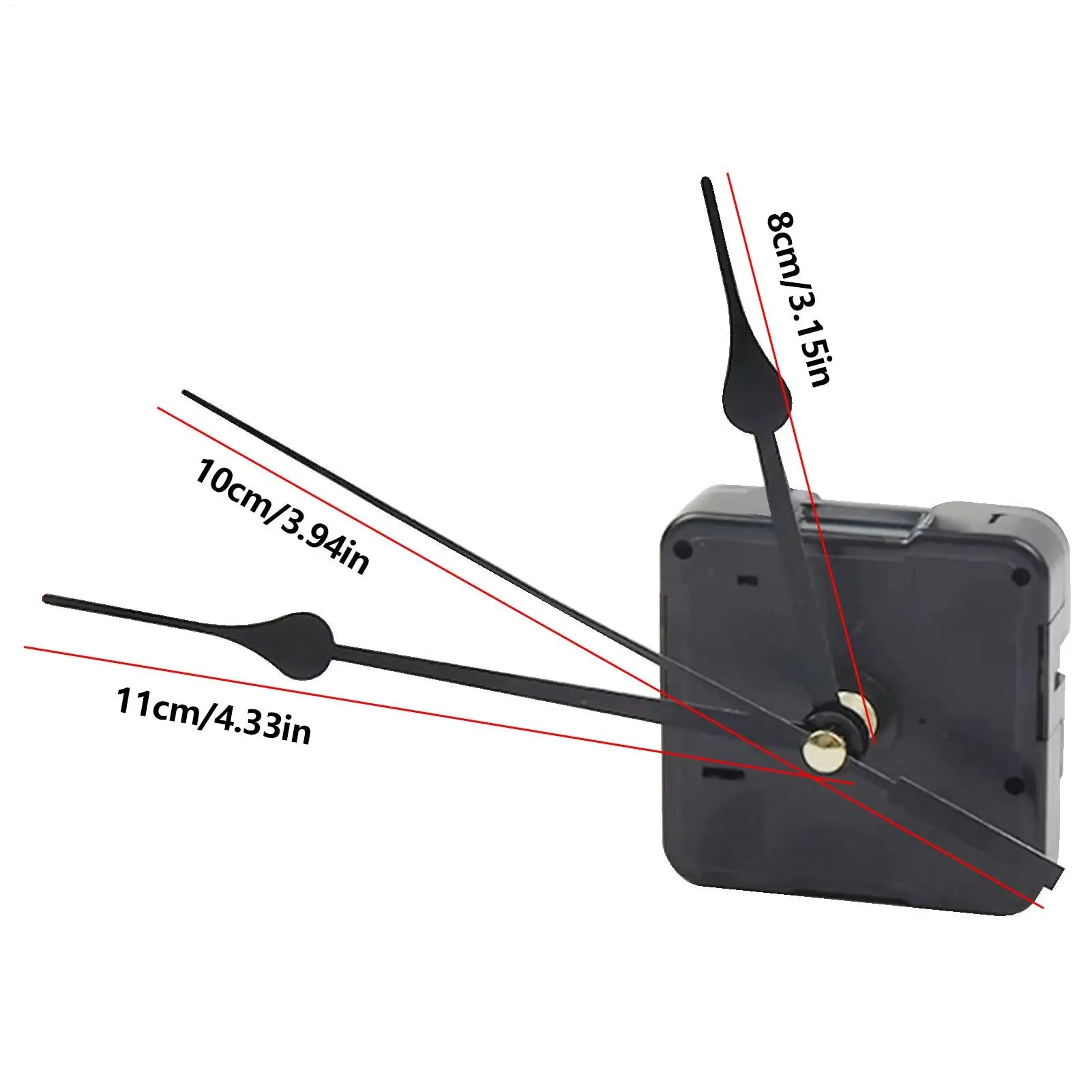 Silent Wall Clock Movement Replacement Kit – Hands & Motor Clock Movement Kit QXL