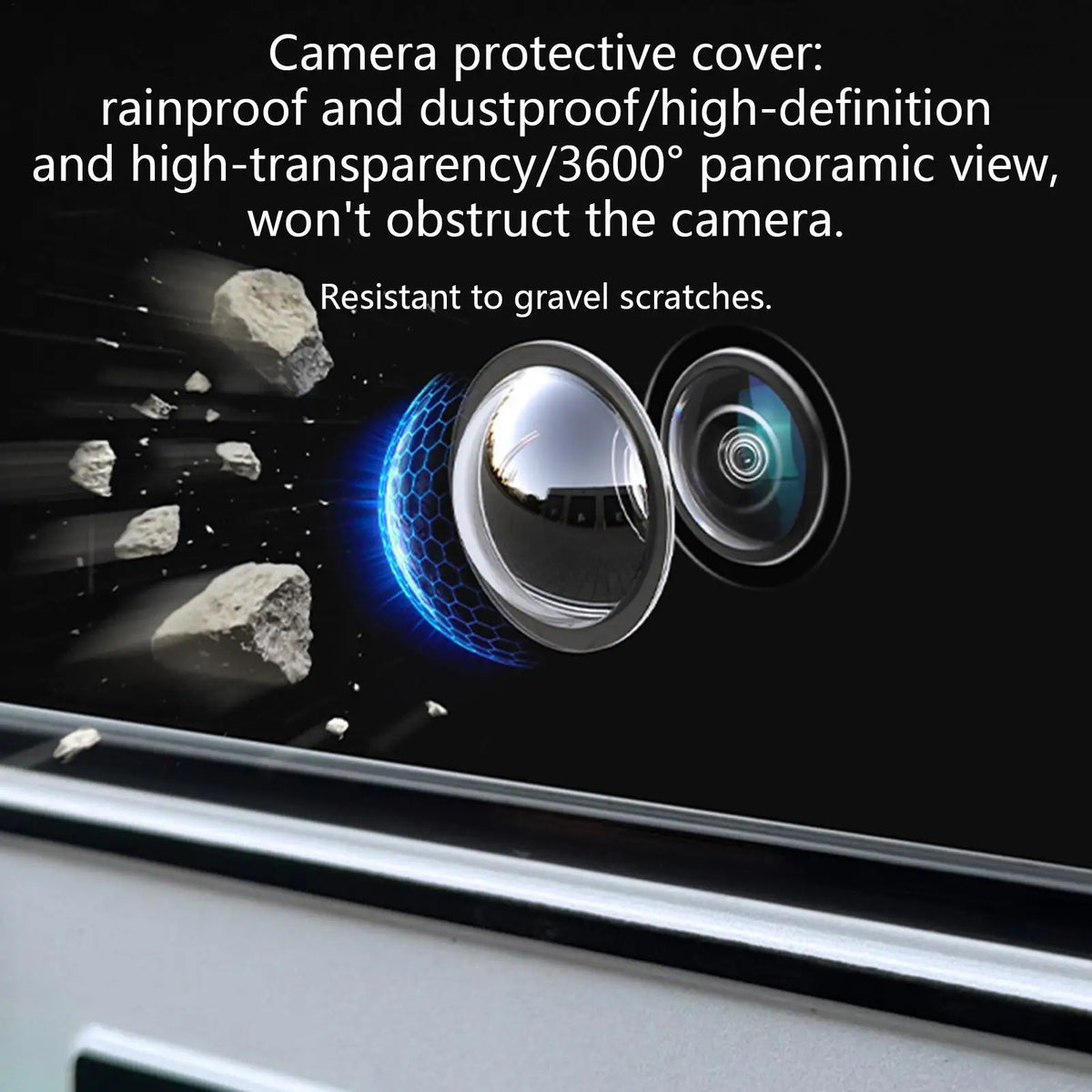 2-Pack Car Rear Camera Rain Cover | Waterproof Clear Shield Camera Rain Cover QXL